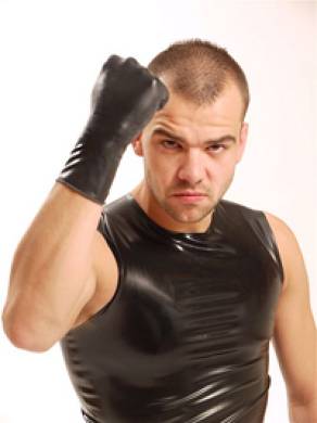 Handschuh aus Latex (Handgelenk)