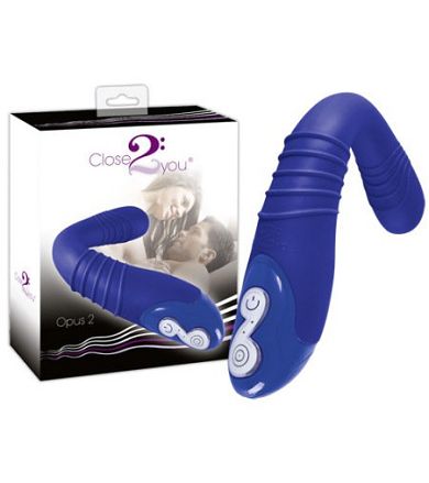 Close2you Opus 2 marino - G-Punkt-Vibrator gebogen m. 7 Rhythmen