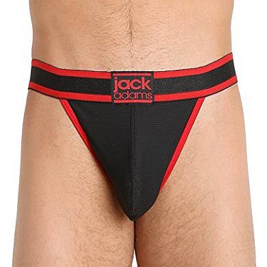 Jack Adams Herren Flyer Jock Strap Jockstrap Underwear Unterwäsche Unterhose (Large, 
