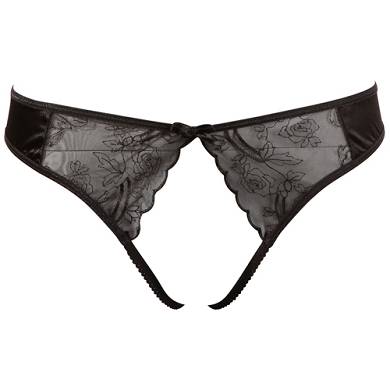 Offener String mit feiner Stickerei