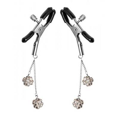 Ornament Verstellbare Nippelklemmen mit Edelstein