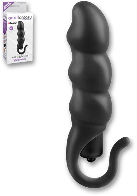 10 x 2,5 cm Anal Fantasy - Wild Wiggler Vibe black