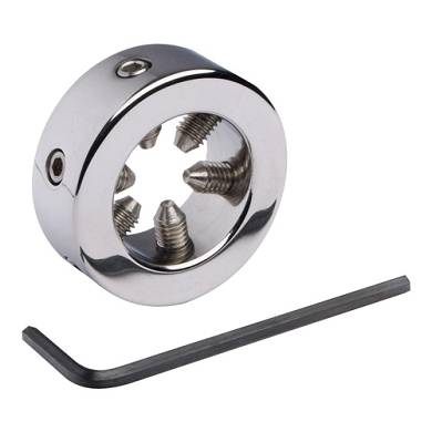 Penisring aus Metall mit Spikes