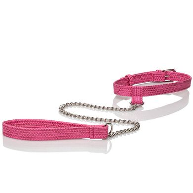 Tickle Me Pink - Collar with Leash