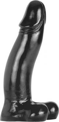 All Black Gerhard Vinyl-Dildo 42x10cm