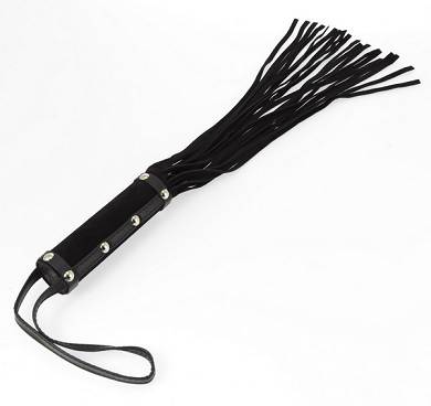Peitsche Leder schwarz