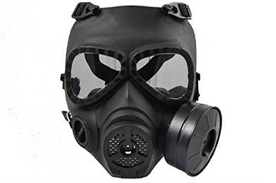 Softair PREMIUM Gesichtsschutz "Gasmaske" (schwarz)