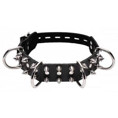 Eng sitzendes Hundehalsband mit Spikes