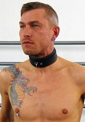 HardcoreDeLuxe - Premium-Halsfessel Leder 5 cm breit schwarz/schwarz