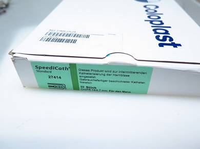 30x Coloplast 27414 SpeediCath Standard Einmalkatheter Mann 40CM CH14