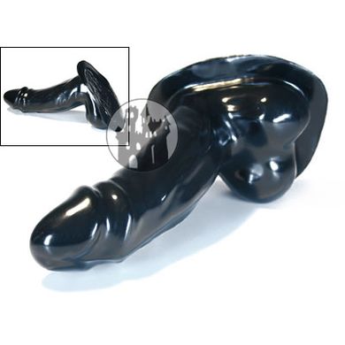 Latex Dildo fest mit Hodensack- zum anarbeiten - 17cm