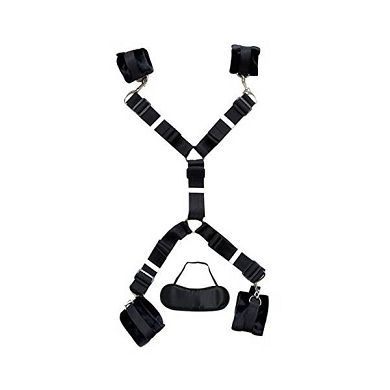 Paloqueth Bedroom Restraint Kit With Blindfold (Black)