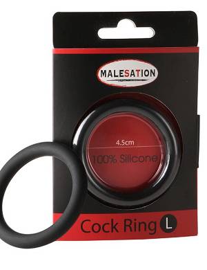 Malesation - Silicone Cock-Ring black L ( 4,5 cm)