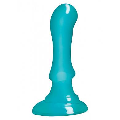 Analplug "Glamour" - 15 x 8 cm - in Blau