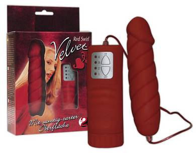 Mini-Vibrator Velvet Red Swirl