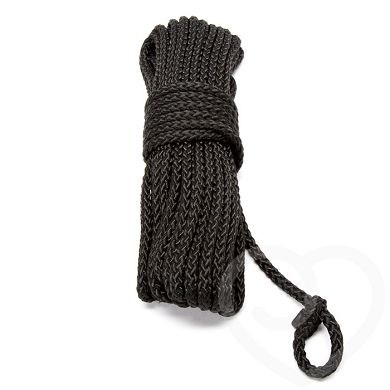 DOMINIX Deluxe seidiges schwarzes Bondage-Seil 10 m