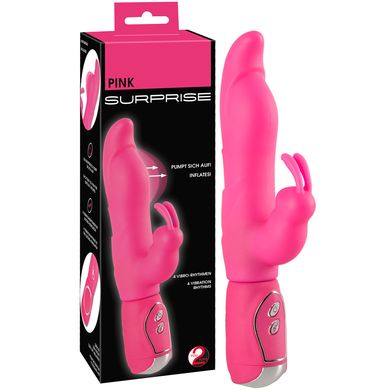 25 x 2,5 - 3,5 cm Pump-Vibrator Pink Surprise