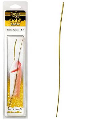 Push Gold Edition - 20cm Edelstahl Dilator Expert 1mm & 2mm breit