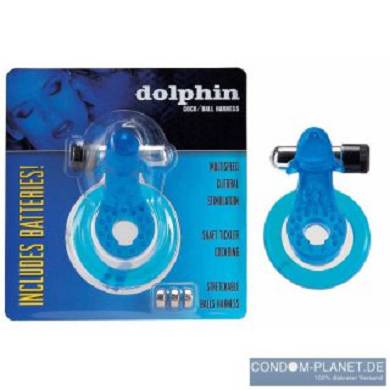 Cock & Ball Harness Dolphin blue