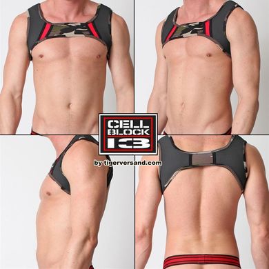 Cellblock 13 - Commando Harness - Camouflage / rot