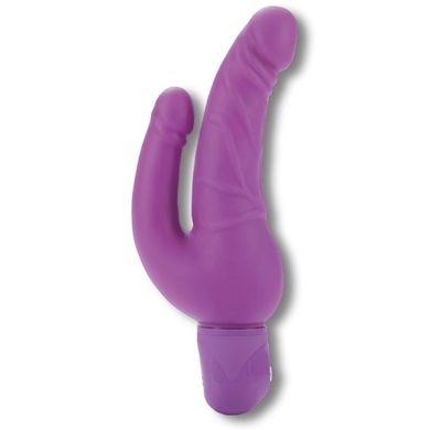23 cm Doppeldecker Vibrator mit 2 Motoren purple