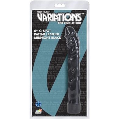 VARIATIONS? 6 inch G-Spot Patent Leather, Midnight Black