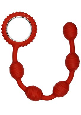 Analkugeln Choke red Silikon