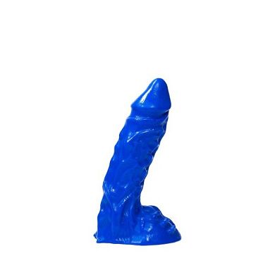 All Blue Dildo 27 - realistischer Dildo blau mit spitzer Eichel. ca. 22 x 5.3 cm