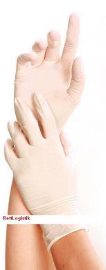 Latexhandschuhe puderfrei Einmal Handschuhe Latex Untersuchungshandschuhe Pflege