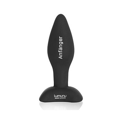 Deluxe Silikon Butt Plug Anfänger (small. Ø 28 mm). Analplug mit Standfus