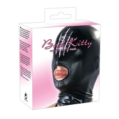 You2Toys BAD KITTY Kopfmaske mit Mundffnung wetlook schwarz