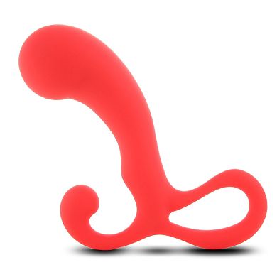 Invader Prostata Plug aus Silikon - rot - I