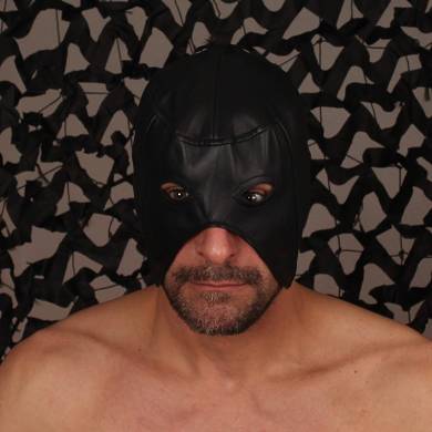Leder Halbmaske