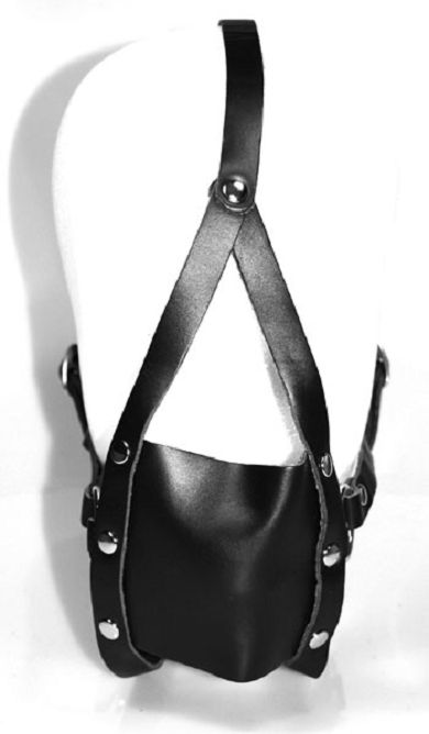 Leder Mund-Geschirr BREIT mit Knebel