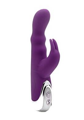 Silicone Bunny - G Punkt Vibrator 10-stufig mit Bunny / Hase - ca. 17 cm lang - violett