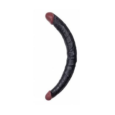 NMC Realistic Double Dong 14 inch - realistischer Doppel Dildo in Penis Form - black/schwa