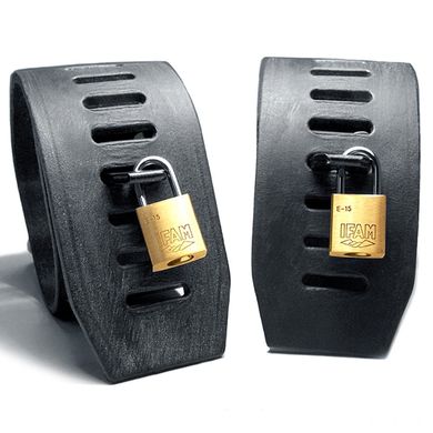 Leather Slot Wrist Cuffs