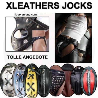 XLeathers Lederjock schwarz