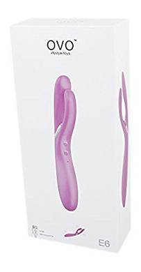 OVO Wiederaufladbarer. Wasserdichter Doppelvibrator mit Klitoris-Stimulation und 7 Program