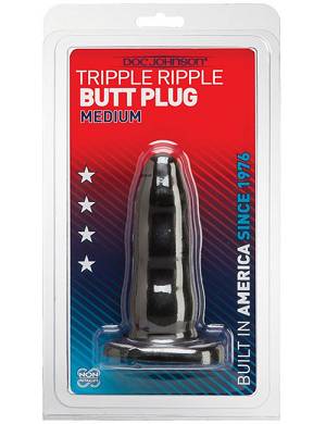 DOC JOHNSON Triple Butt Plug blk medium
