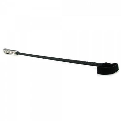 Peitsche mit Schlaufe - 62 cm - in Schwarz