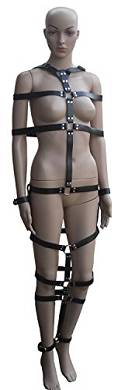 Bondage Leder ganz Körper Riemen Fessel Harness - Leder Hand Fuß Fesseln Fessel