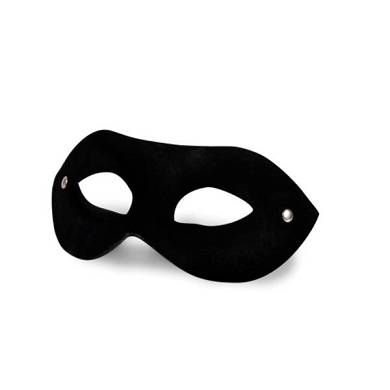 Eye mask Leather Schwarz