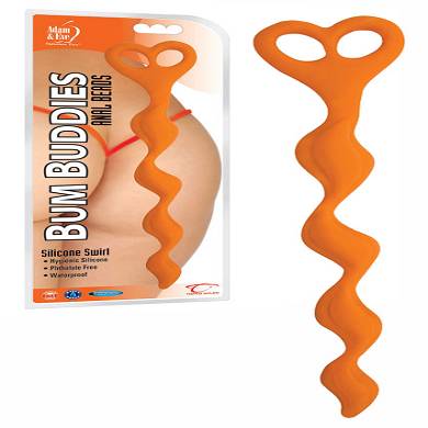 Silicone Swirl Anal Beads