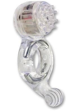 Vibrating Support Plus - Instant Activation Triple Point Enhancement System Cockring clear