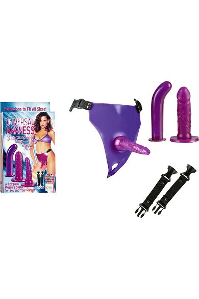California Exotic Novelties Strap-on mit 3 Wechsel-Dildos