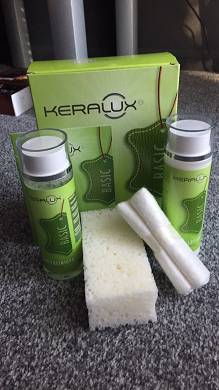 Hochwertiges Lederpflege Set Keralux Creme + Reiniger mit Lichtschutz LCK
