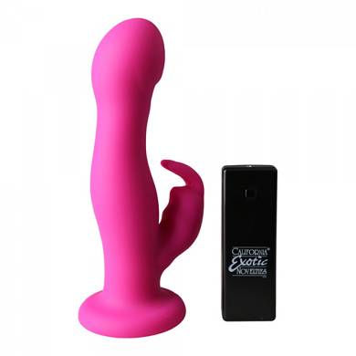 Strap-On Vibrator "Jack Rabbit" - in Rosa