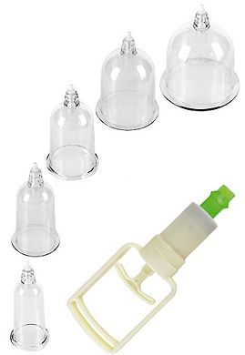 Chinese Cupping Set mit 5 Zylindern