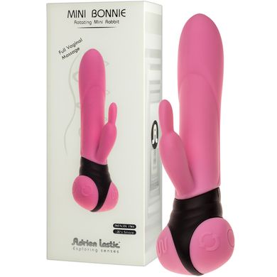 18,4 x 2,7 - 3,2 cm Adrien Lastic Mini Bonnie Vibrator pink/black